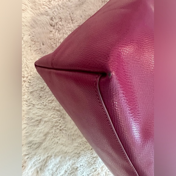 Raspberry Fuchsia Pinkish Purple Coach Tote Bag, Excellent Condition! 🌺 - Picture 14 of 16